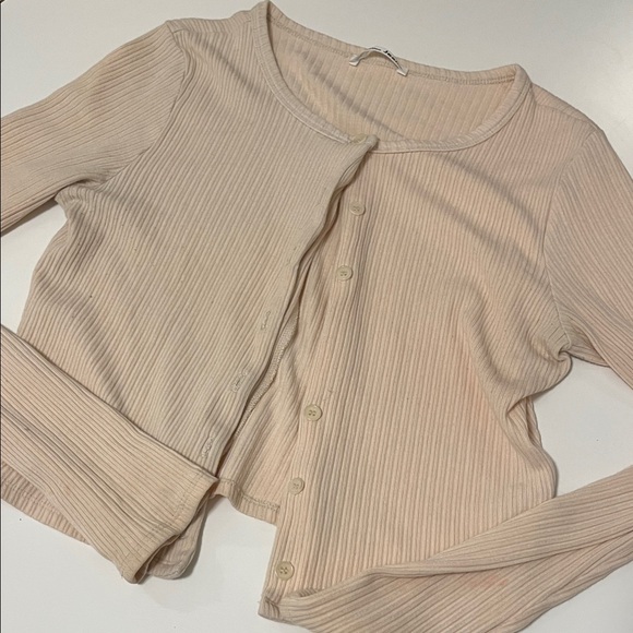 Reformation Cream Ribbed Knitwear - Picture 3 of 7